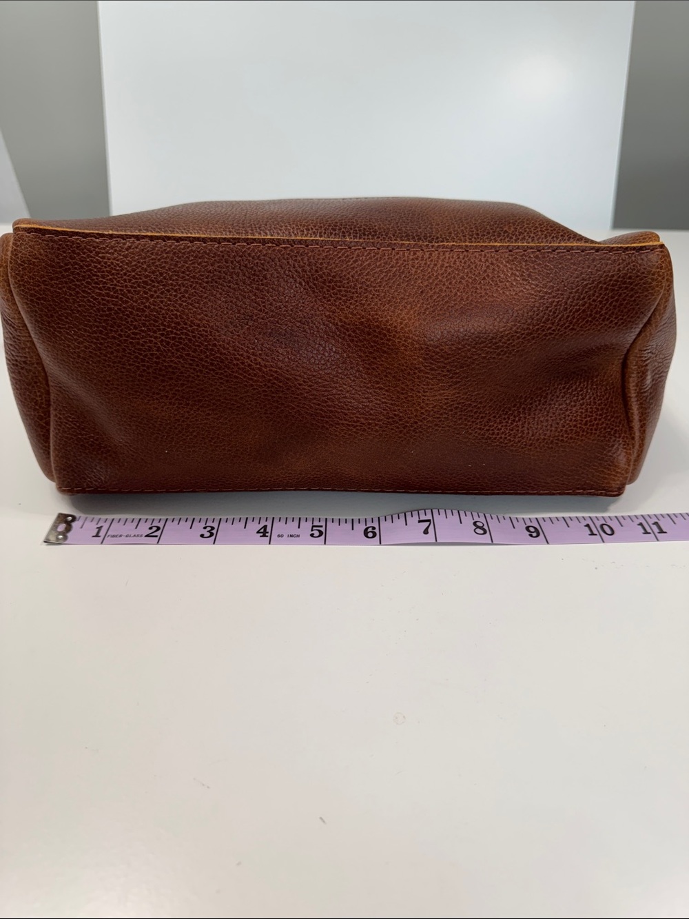 Portland Leather Brown Pebble Shoulder Bag - Picture 7 of 9
